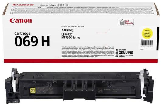 Canon Тонер-картридж CRG 069 H Y, 5095C002, 5500 стр