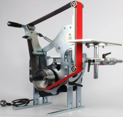 Мосгриндер Гриндер ленточный Мастер с поворотной рамой 1.1 кВт + 10шт лент БАЗ 1250x50мм MG-1250