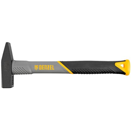 Молоток слесарный, 300 г, кованый, фибергласовая  рукоятка c TPR покрытием // Denzel