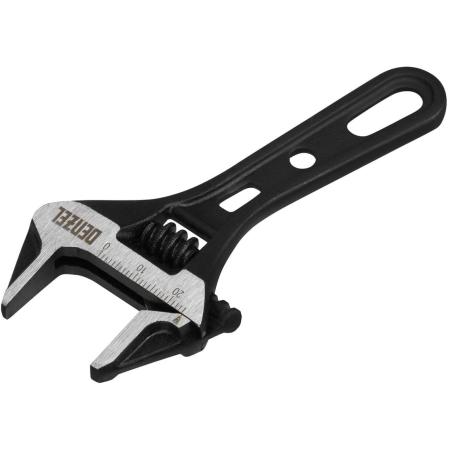 Ключ разводной 115 мм, CrV, кованый, укороченная рукоятка// Denzel