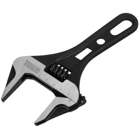 Ключ разводной 185 мм, CrV, кованый, укороченная рукоятка// Denzel