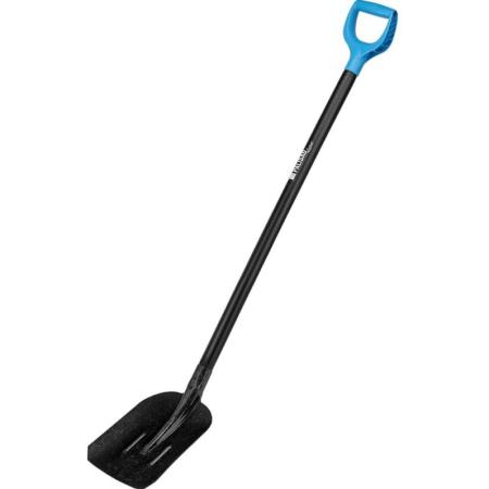 Лопата совковая, 235х285х1310 мм, ребра жесткости, деревянный черенок, с рукояткой, LUXE// Palisad