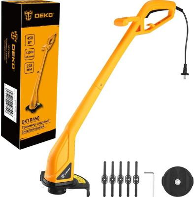 Триммер электрический Deko DKTR450 450Вт разбор.штан. реж.эл.:леска упак.:1шт.