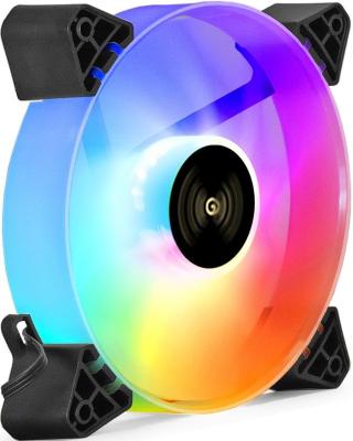 Вентилятор 12В DC с подсветкой ExeGate EX12025HM3PM.FRGB.5CSU (120x120x25 мм, Hydraulic bearing (гидродинамический), 3pin+Molex, FRGB подсветка, 24dBA)