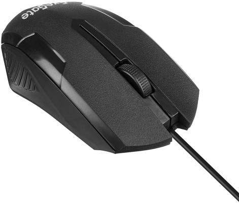 Мышь ExeGate Professional Standard SH-9025 (USB, оптическая, 1000dpi, 3D, 3 кнопки и колесо прокрутки, длина кабеля 1,35м, черная, Color Box)