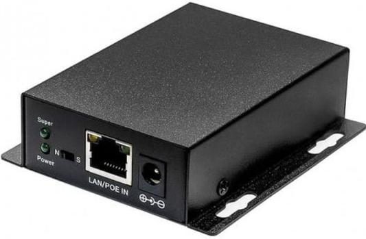 PoE удлинитель 10M/100M Fast Ethernet до 500м. Увеличение расстояния передачи данных + питание на 100м. При каскадном подключении - 2 до 300м (до 12W), 3 до 400м (до 6W), 4 до 500м (До 4W). Соответствует стандартам PoE IEEE 802.3af/at. Автоматическое определение PoE устройств. Порты: вх.- FE (10/100 Base-T), вых.- FE (10/100 Base-T). Не требует дополнительного питания. Размеры (ШхВхГ): 94 x 48 x 28 мм. Металлический корпус. Рабочая температура: -40...+75 гр. С.