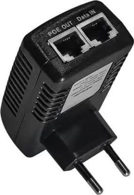 PoE-инжектор Gigabit Ethernet на 1 порт. Совместим с оборудованием PoE IEEE 802.3af. Мощность PoE на порт - до 15.4W. Напряжение PoE - 50V(конт. 4,5(+); 7,8(-)). Порты: вх. - 1 x RJ45(10/100/1000 Base-T), вых. 1 x RJ45(10/100/1000 Base-T, PoE, 50V). Питание: AC100-240V. Не требует монтажа, устанавливается на электрическую розетку. Размеры (ШхВхГ): 83x31x45мм. Рабочая температура -10 ... +40 гр. С.