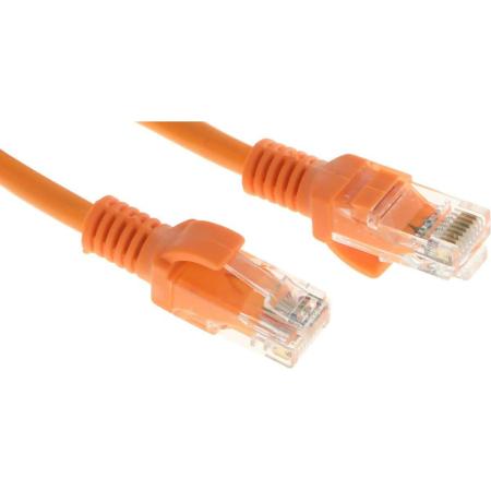 Патч-корд PREMIER PP12-0.25M/O литой (molded), UTP, cat.5E, 0.25м, 4 пары, 26AWG,  алюминий омедненный,  оранжевый