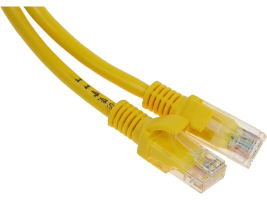 Патч-корд PREMIER PP12-0.5M/Y литой (molded), UTP, cat.5E, 0.5м, 4 пары, 26AWG,  алюминий омедненный,  желтый