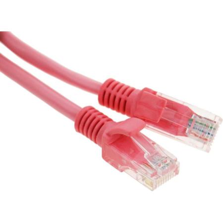 Патч-корд PREMIER PP12-3M/RO литой (molded), UTP, cat.5E, 3м, 4 пары, 26AWG,  алюминий омедненный,  розовый