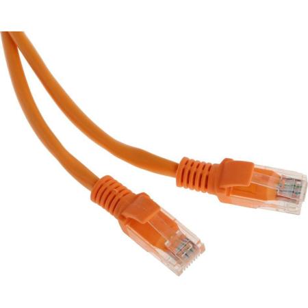 Патч-корд PREMIER PP12-1M/O литой (molded), UTP, cat.5E, 1м, 4 пары, 26AWG,  алюминий омедненный,  оранжевый