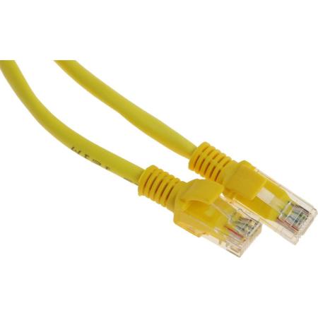 Патч-корд PREMIER PP12-1.5M/Y литой (molded), UTP, cat.5E, 1.5м, 4 пары, 26AWG,  алюминий омедненный,  желтый
