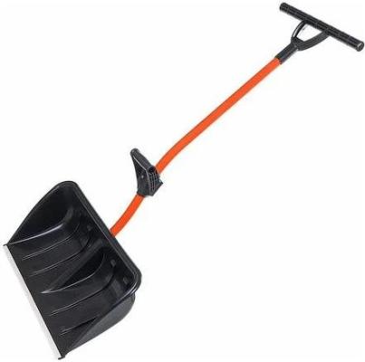 STARTUL Лопата-скрепер снеговая пластмассовая 680x380мм со стальным черенком ST9057-3