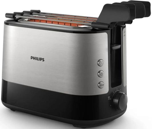 Тостер Philips HD2639/90 черный/серебристый