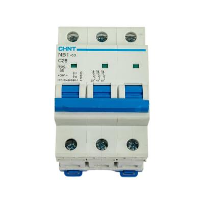 CHINT Авт. выкл. NB1-63 3P 25A 6кА х-ка C 179703