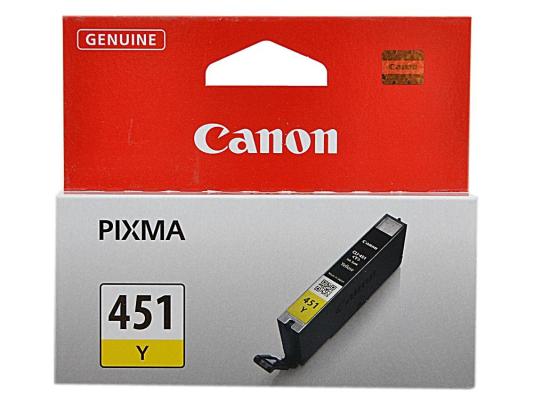 Картридж Canon CLI-451Y 344стр Желтый