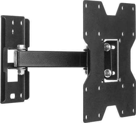Кронштейн для телевизора Hama 00220830 черный 32"-65" макс.40кг настенный поворотно-выдвижной и наклонный