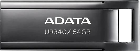 Флеш Диск A-DATA 64GB <AROY-UR340-64GBK> UR340, USB 3.2, черный