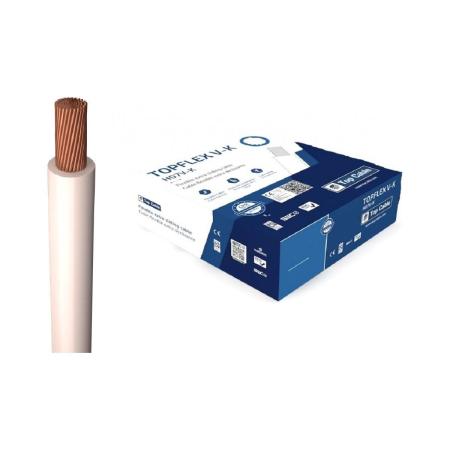 Top cable Монтажный гибкий провод 1x1.5 белый TOPFLEX V-K H07V-K 131B001MR100