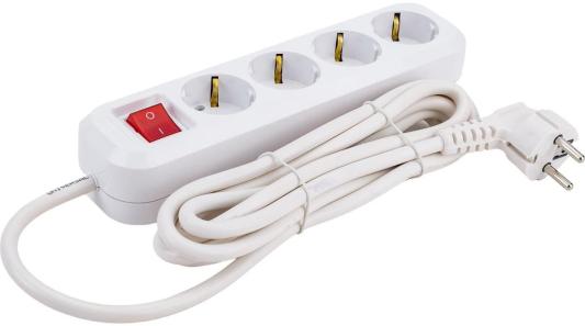 UNIVersal Удлинитель s-304а пвс 3/1,5 4гн. с заземлением, с выключателем, длина 3м (еврослот) 1734