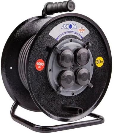 АТЛАНТ АТОМ Удлинитель силовой КГ 4000 Вт 30м на металлической катушке IP 44 (c/з) 50034