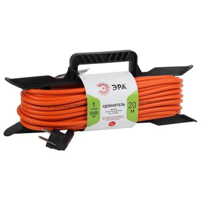 ЭРА Удлинитель силовой UFx1e3x1.520mIP44 на рамке c/з 1 гн 20м ПВС 3x1 Б0046829