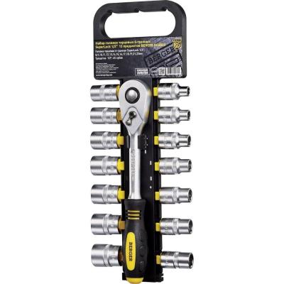 Berger BG Набор головок торцевых 6-гранных SuperLock с трещоткой 1/2 15 предметов BG2035