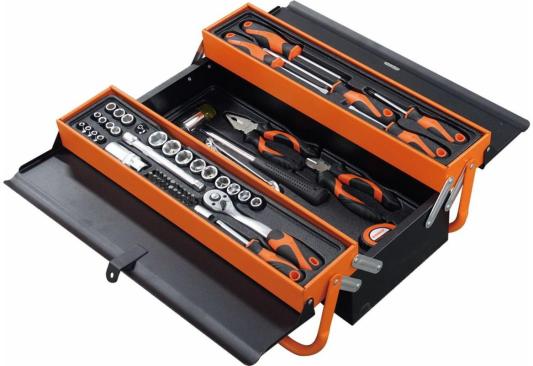KENDO Набор инструментов в переносном ящике для инструментов 3 лотка 70 предметов 90201