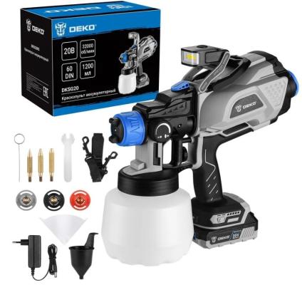 Краскопульт Deko DKSG20 бак:1200мл 590мл/мин
