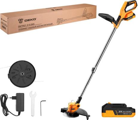 Триммер электрический Deko DKTR21 Max аккум. реж.эл.:нож
