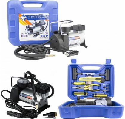 Nova Bright Компрессор АК-35, 35 л/мин.,140 PSI, 12В, металлический корпус 47639