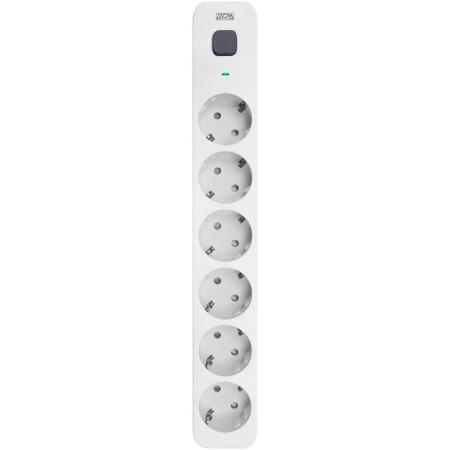 Сетевой фильтр Powercom SP-06W 5,0 м 5.0м (6 розеток) белый/серый (коробка)