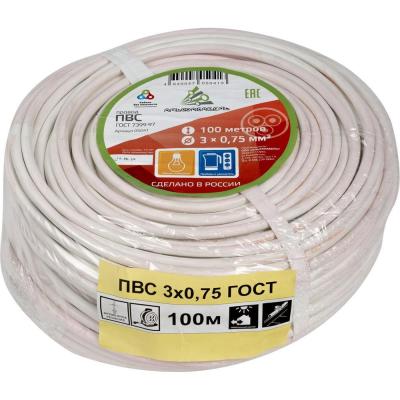 АЛЬФАКАБЕЛЬ Провод ПВС 3х0,75 мм ГОСТ 100 м 05041