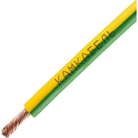 Камкабель Провод ПуГВнг А - LS 1x6 мм 100 м З-Ж ГОСТ 221/Р12VШ1U0К000100М