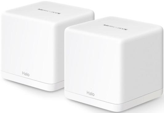 Бесшовный Mesh роутер Mercusys Halo H60X(2-pack) AX1500 10/100/1000BASE-TX белый (упак.:2шт)