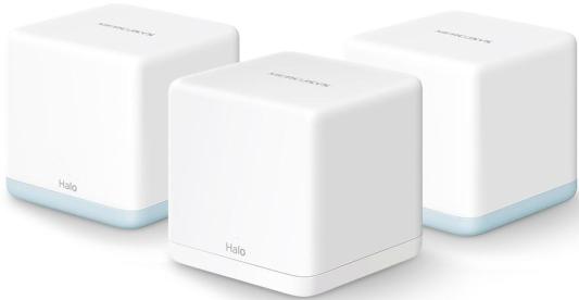 Mercusys Halo H32G(3-pack) Mesh Wi-Fi система AC1200, до 300 Мбит/с на 2,4 ГГц + до 867 Мбит/с на 5 ГГц, комплект 3 шт