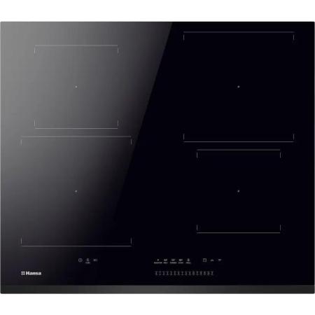 Встраиваемая варочная панель/ Варочная поверхность индукционная 60 см BHI67116, induction 3.0, SlimHob PRO, безымпульсная технология, слайдерное управление, 4 зоны нагрева, 4 бустера (Boosters), таймер, 4 температурных режима, функция паузы (StopAndGo), Power management, индикация остаточного тепла, блокировка управления, скошенный край, черный цвет