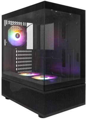 1STPLAYER MIKU Mi7-A Black / ATX / 3x120mm LED fans / Mi7-A-BK-2F1R-1F1