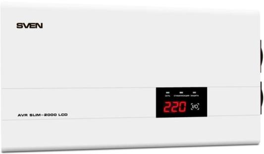 SVEN Стабилизатор напряжения AVR SLIM-2000 LCD SV-013950