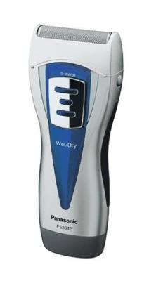 Бритва Panasonic ES-3042-S520, сеточная, влажное бр, аккум на 21 мин, 1 плавающая головка, триммер, серебристый/синий
