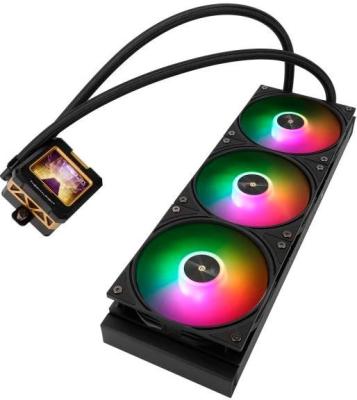 Система жидкостного охлаждения Thermalright Frozen Warfram 360 Black ARGB, радиатор 360 мм, 2000 об/мин, 23 дБА, PWM, черный, ARGB подсветка