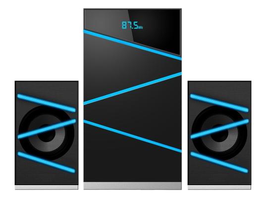 Ginzzu GM-420, Акустическая система 2.1, 65W/BT/USB/SD/FM/ДУ