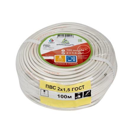 АЛЬФАКАБЕЛЬ Провод ПВС 2х1,5 мм ГОСТ 100 м 05025