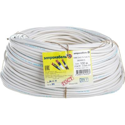 ЭлПроКабель Провод гибкий круглый ПВС 3х0,75 100м ГОСТ 4630017848287