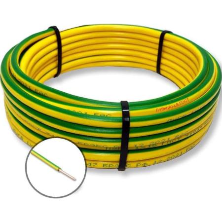 ПРОВОДНИК Провод установочный пувнг(a)-ls 1x10 мм2 зелено-желтый, 10м OZ251020L10