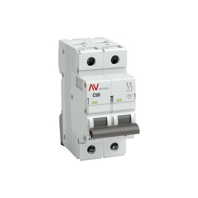 EKF Выключатель автоматический AV-6 2P 50A (C) 6kA AVERES mcb6-2-50C-av
