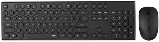 Клавиатура + мышь Rapoo X260S клав:черный мышь:черный USB беспроводная