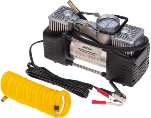 REXANT Компрессор автомобильный усиленный двухпоршневой в кейсе с набором инструментов (60л/мин, 10 атм) 80-0524