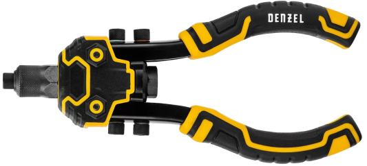 Заклепочник двуручный, заклепки 2,4-3,2-4,0-4,8-6,4 мм// Denzel