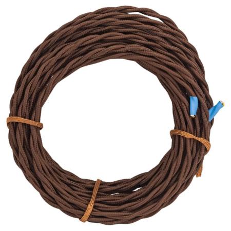 Interior Electric Провод двухжильный ПВХ, сечение 2*1,5 цвет шоколад 10 м. ПРВ2.15.03.10.Ш